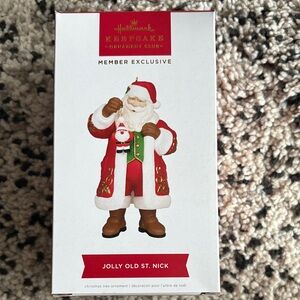 Hallmark Santa Claus Ornament in Red and White